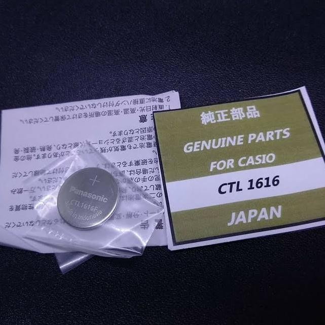 Baterai G-Shock Protrek Panasonic Capacitor Ctl1616 Original