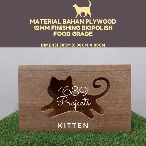 Rumah Kandang Kucing Kayu Cat House Playground Custom Cat Tree