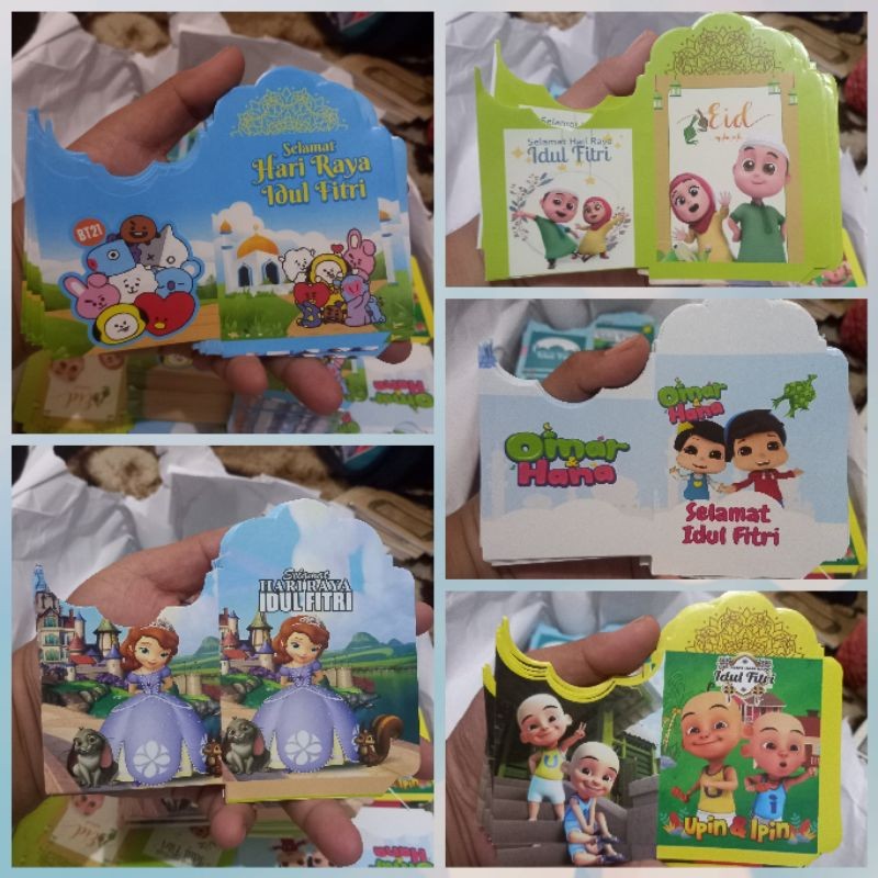 

Amplop lebaran 500 lembar gambar kartun