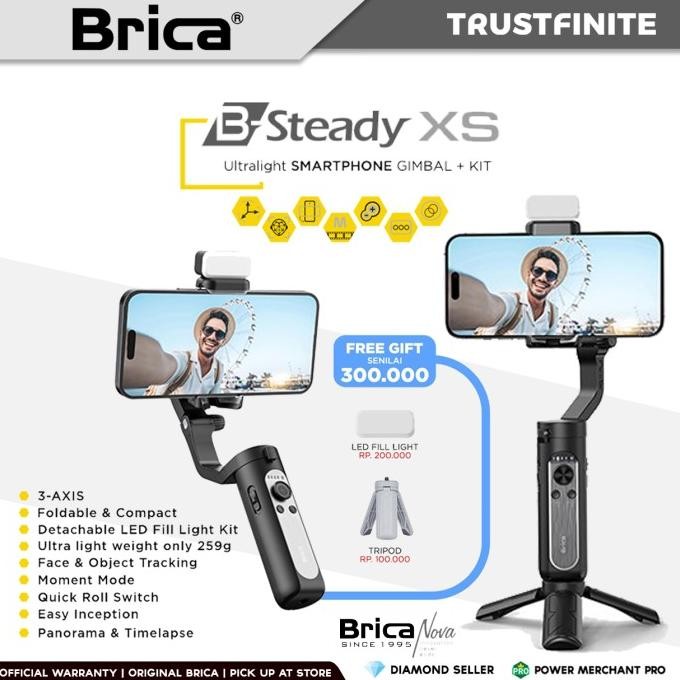 Brica B-Steady XS 2 3-Axis Gimbal Smartphone BSteady XS 2 B Steady XS2