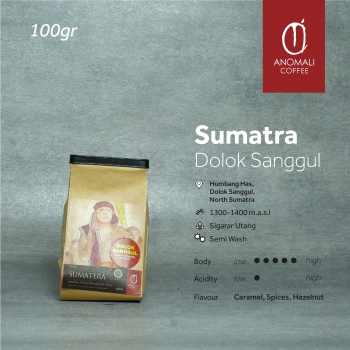 

Anomali Coffee Biji Kopi Sumatra Dolok Sanggul 100Gr