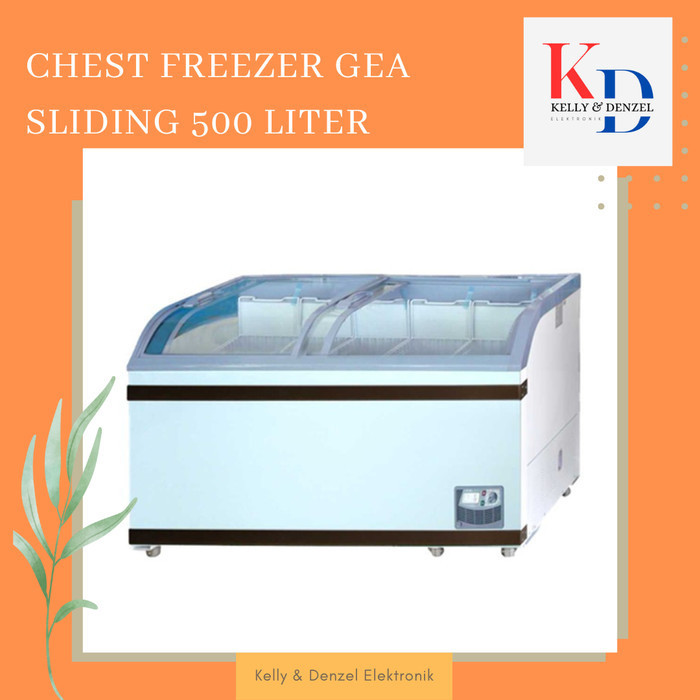 GEA Chest Freezer Glass Sliding Curve SD500BY SD-500BY SD500-BY 500L