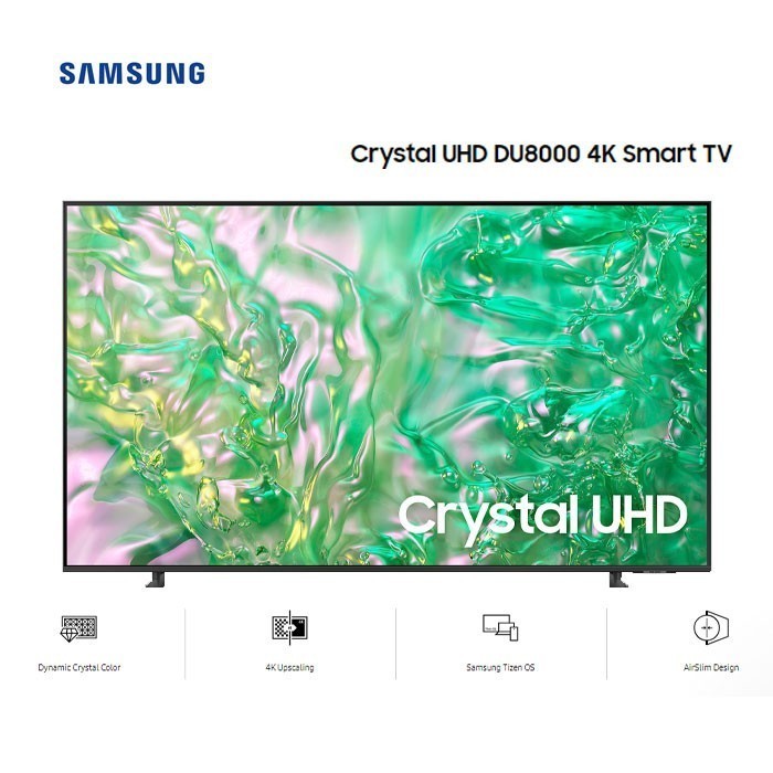 Samsung 65DU8000 Crystal UHD 4K Smart TV Samsung 65 inch Tizen OS - Garansi Resmi