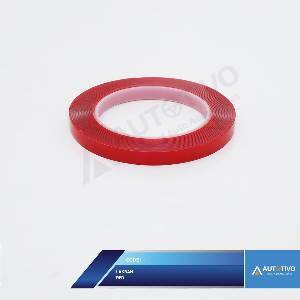 

Double Tape Red Clear 10mm