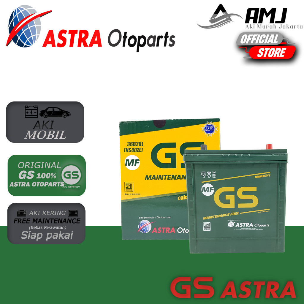 Gs Mf Astra Aki Kering Mobil Mitsubishi Xpander NS40ZL - 35 Ah