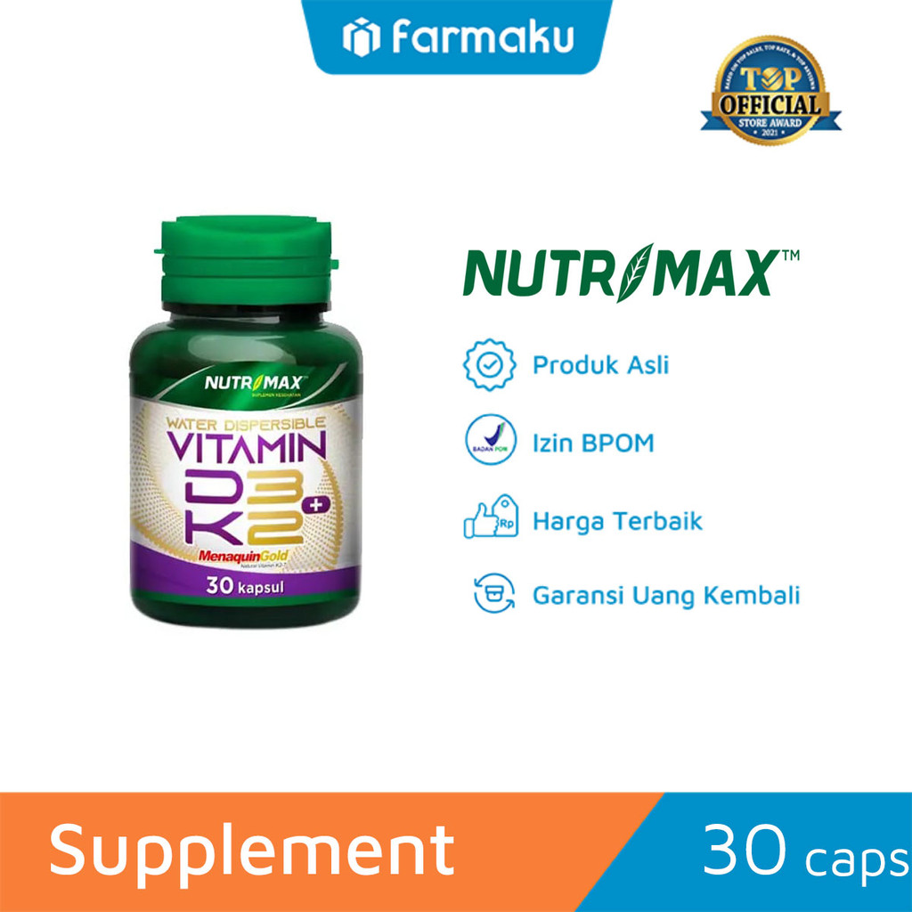 Nutrimax Water Dispersible Vitamin D3 + K2 30 Tab