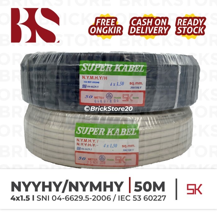 Kabel NYMHY NYYHY 4X1,5 4X1.5 50 METER Super Kabel