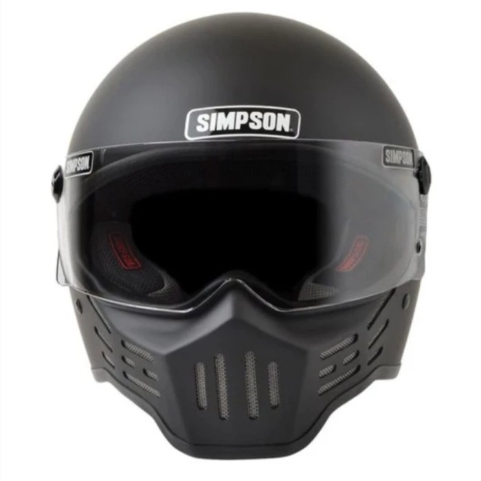 SIMPSON M30 BANDIT BLACK MATTE HELM FULL FACE HELM CLASSIC M30