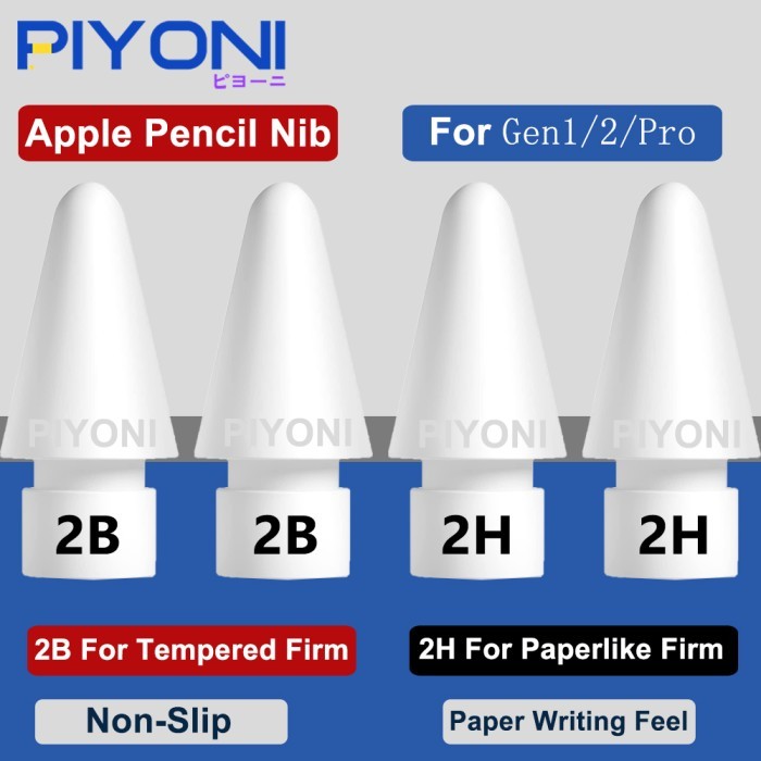 

Terlaris Piyoni 2B 2H Soft Apple Pencil Replacement Tip Nib Gen 1 & Gen 2 SALE