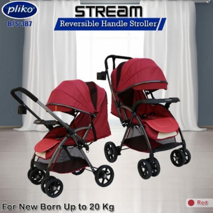 Stroller Pliko Stream 387 Kereta Dorong Bayi Pliko Kereta Bayi Murah