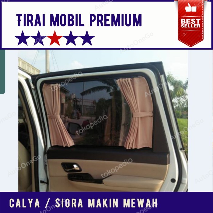 Tirai gorden mobil Calya Sigra ,horden mobil sienta perekat 3M