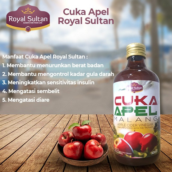 

Cuka Apel Batu Malang ROYAL SULTAN 320ml Organic