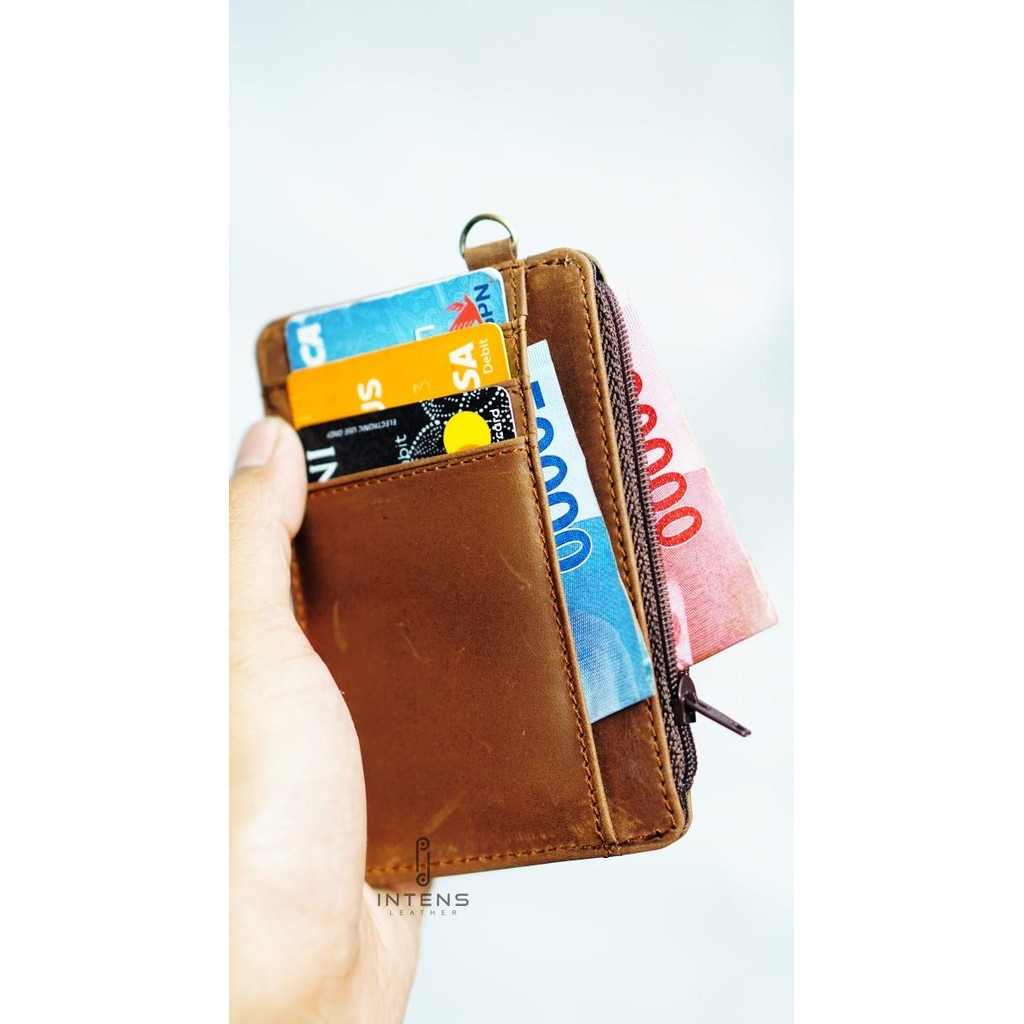 

id card holder kulit asli