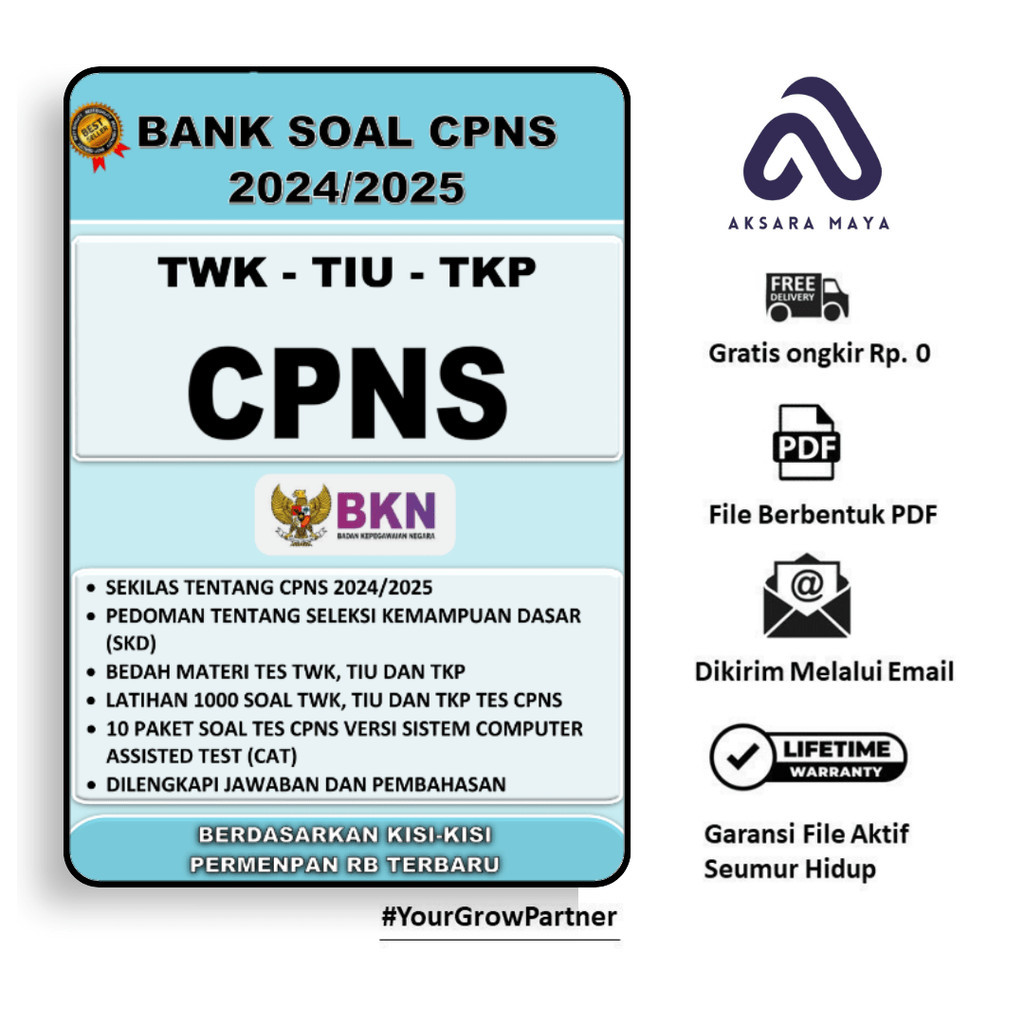 

1417. Bank Soal Tes CPNS 2024-2025 (TWK, TIU, TKP)
