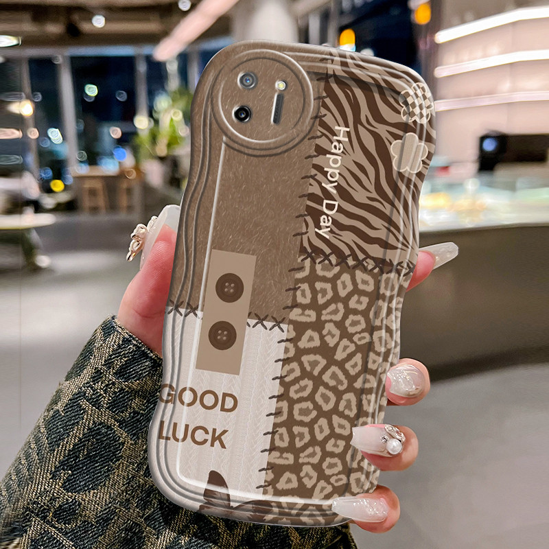 Casing Hp Untuk Realme C11 2020 Case Softcase Casing pelindung silikon gelombang transparan trendi H