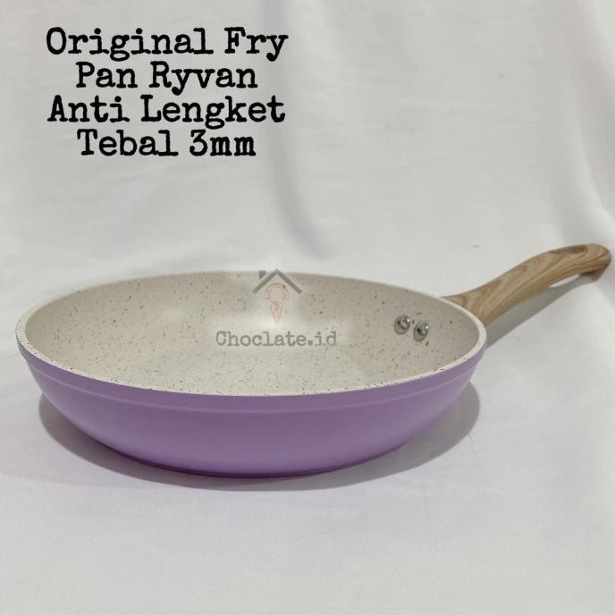Fry Pan Ryvan Marble Induksi Wajan Anti Lengket 20 22 24