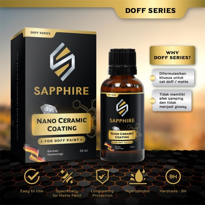 Doff Nano Ceramic Coating Sapphire Doff Series 9H Motor Matte Paint