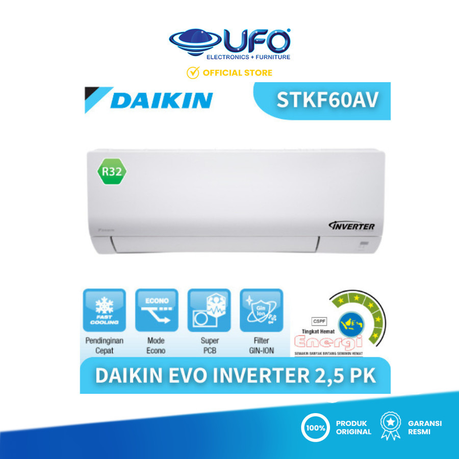 AC DAIKIN INVERTER 2,5 PK - STKF60AV EVO INVERTER R32