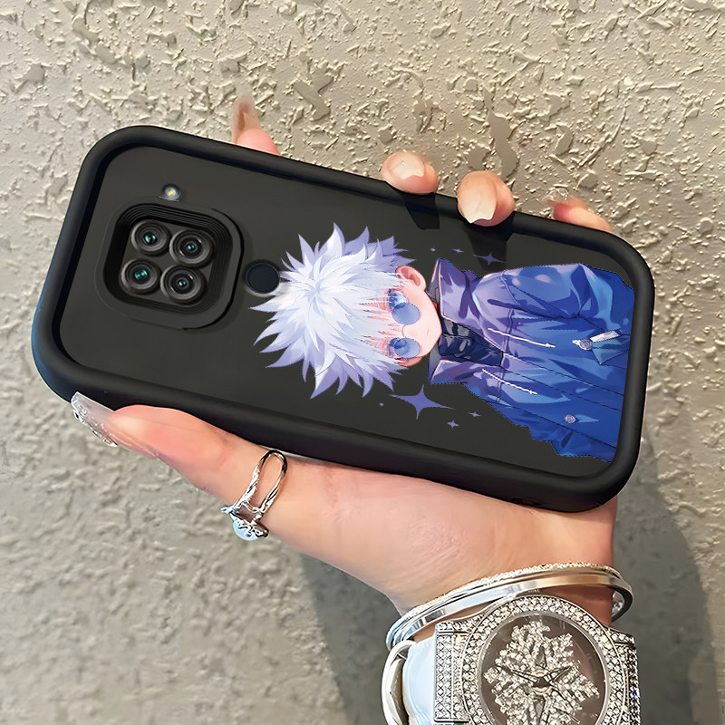 Casing Hp Untuk Xiaomi Redmi Note 9 Redmi Note 9s Case Casing Kesing HP pola pria berbulu putih Cesi