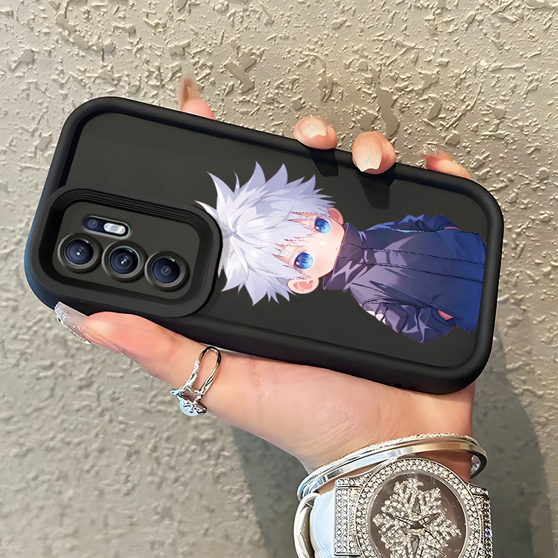 Casing Hp Untuk OPPO Reno 6 Case Casing pola pria berbulu putih Cesing Silikon lunak Kasing baru Kes