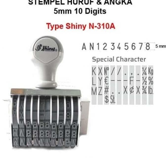 

Sale Stempel Shiny N-310A N310A (Huruf And Angka 10 Digit)