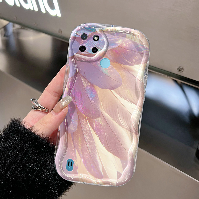 Casing Hp Untuk Realme C21Y Realme C25Y Case HP casing pelindung Softcase ponsel Gradien warna silik