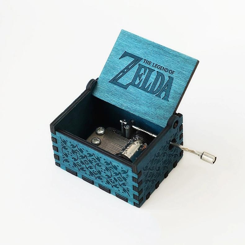 BISA COD Kotak Musik Kayu Wooden Music Box Vintage Diputar Manual Is75