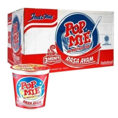 

Indomie Pop Mie Rasa Ayam Bawang [75gr /24 pcs /1 karton ]