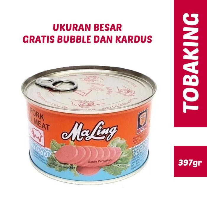 

MaLing Kaleng TTS 397 gram / Canned Pork Luncheon Meat Ham 397gr Kualitas Terbaik