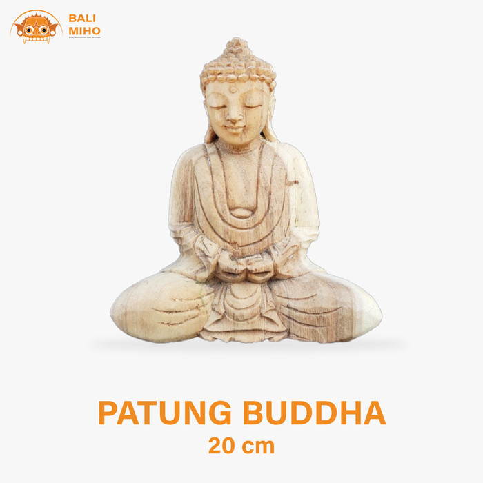Sani - Patung Buddha Kayu Suar/Patung Budha Kayu/Patung Buda/Budha Kayu