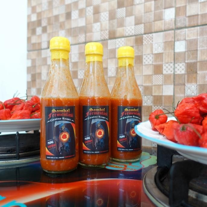 

Sambal Fermentasi Pedas Ekstrim Carolina Reaper