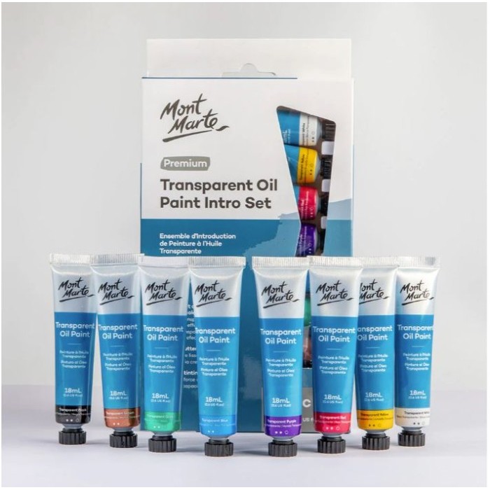 

promo! Promo Mont Marte Oil Paint Intro Set Premium/ Transparent Oil Paint 8p