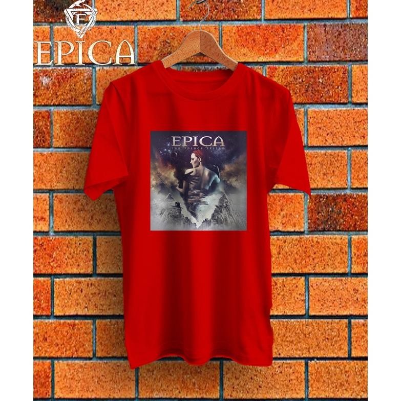 Promo Kaos Band Epica T-Shirt Musik Rock Epica