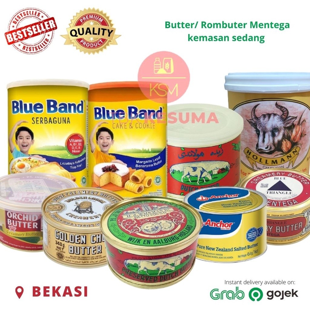 

TERLENGKAP! Butter Wisman/ Orchid/ Golden churn/ Anchor kemasan sedang