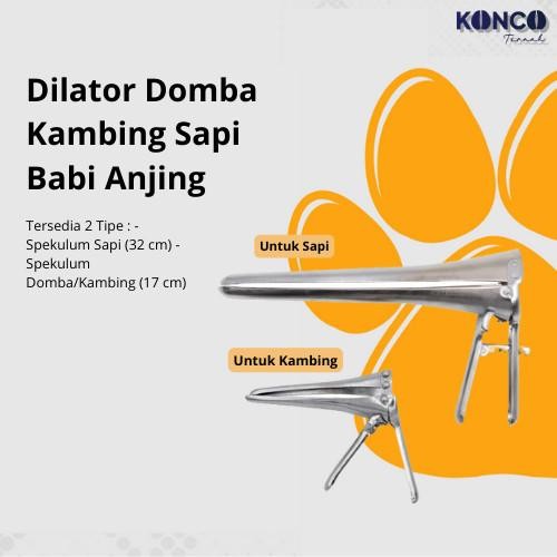 Spekulum Dilator Alat Bantu Inseminasi Domba Kambing Sapi Hewan