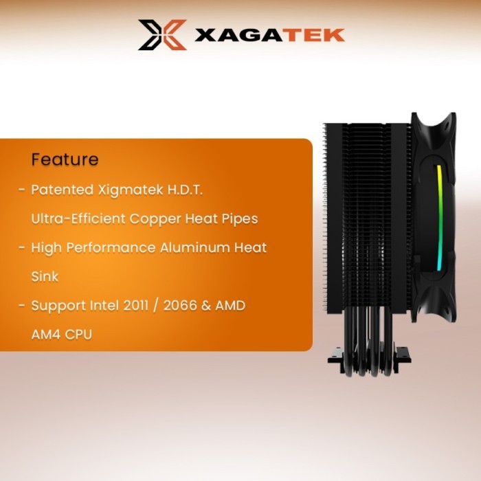 Terpopuler Xigmatek Windpower Wp1264 - Universal Cpu Air Cooler Rgb Fan