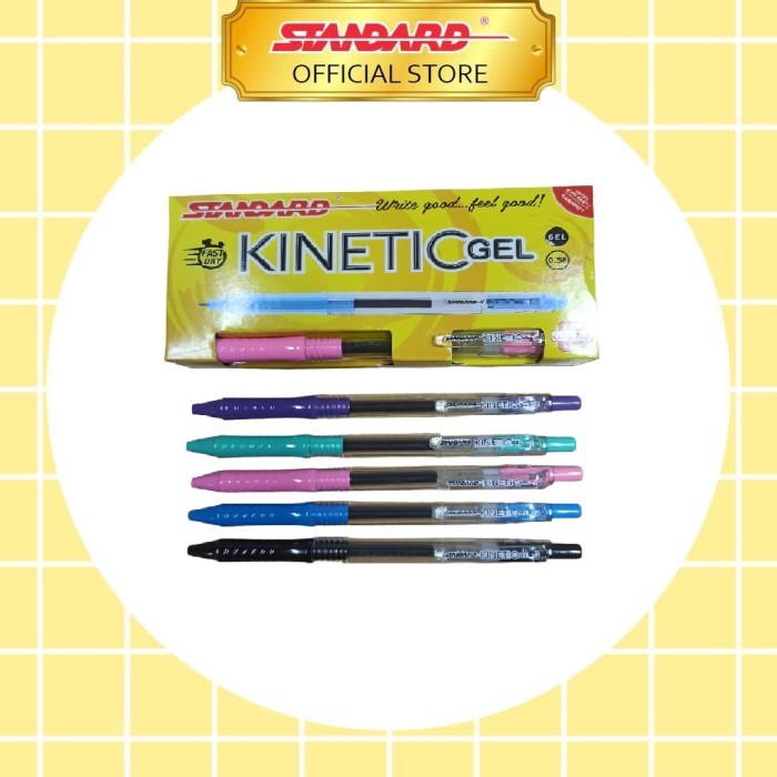 

Pulpen Gel Tekan / Gel Pen / Ballpoint Gel / Pulpen Gel Standard Kinetic Gel 0.38mm