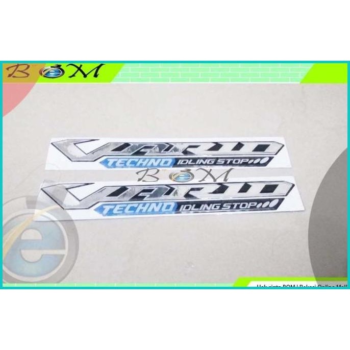 emblem logo lambang honda tulisan vario 125 150 techno idling stop 14