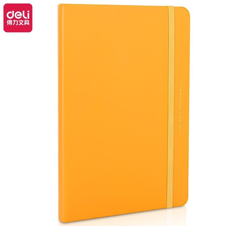 

fsd-34 Deli Leather Cover Notebook / Buku Catatan Cover Kulit A5 96 Lembar Warna Pastel 22295 Original