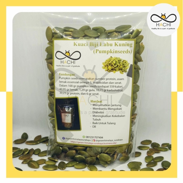 

Terlaris Kuaci Biji Labu Kupas Pumpkin 250gram SALE