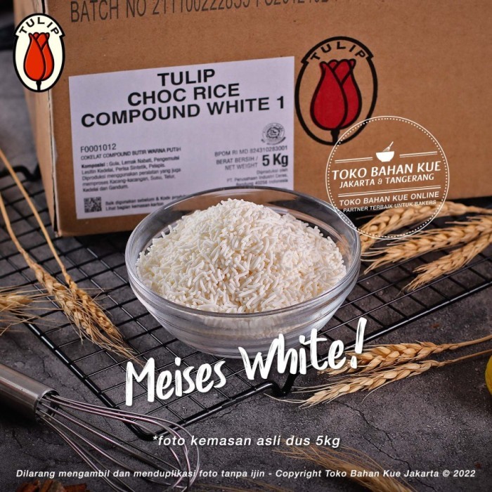 

Tulip Meses Warna Putih 500Gr Meises White Chocolate Chocorice Ceres