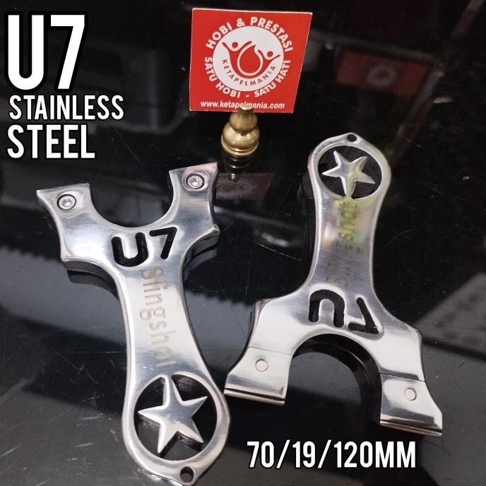 Ketapel Slingshot Stainless Metal : Vietnam Style  Ready