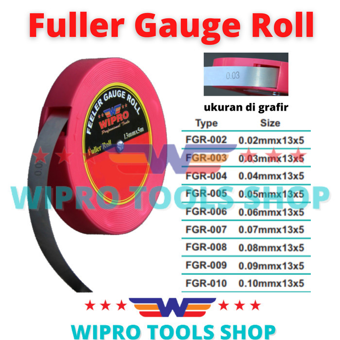 Terlaris Fuller Gauge Roll 13mm x 5mm Wipro SALE