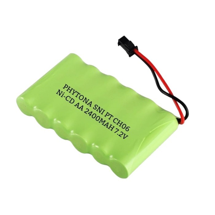 Terlaris BATERAI CAS MOBIL REMOTE RC RANGKAI 6 (800X6) 4800MAh 7.2VOLT Ni-CD SALE