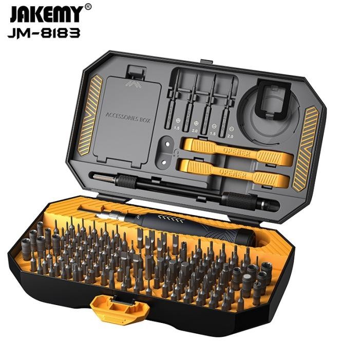 Jakemy JM-8183 145in1 Obeng Set Hp Torx Laptop Komputer New Design