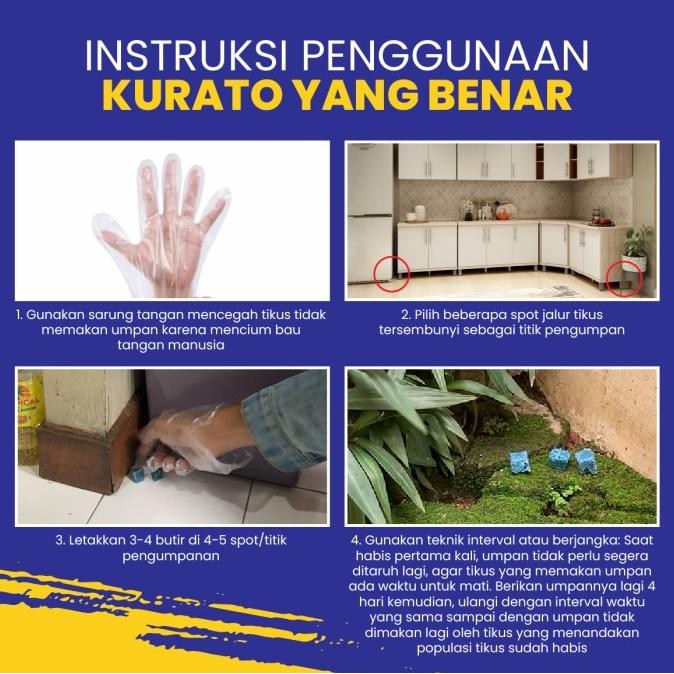 Kurato Racun Tikus Paling Ampuh Penumpas Hama Pembasmi Tikus Ori 200G