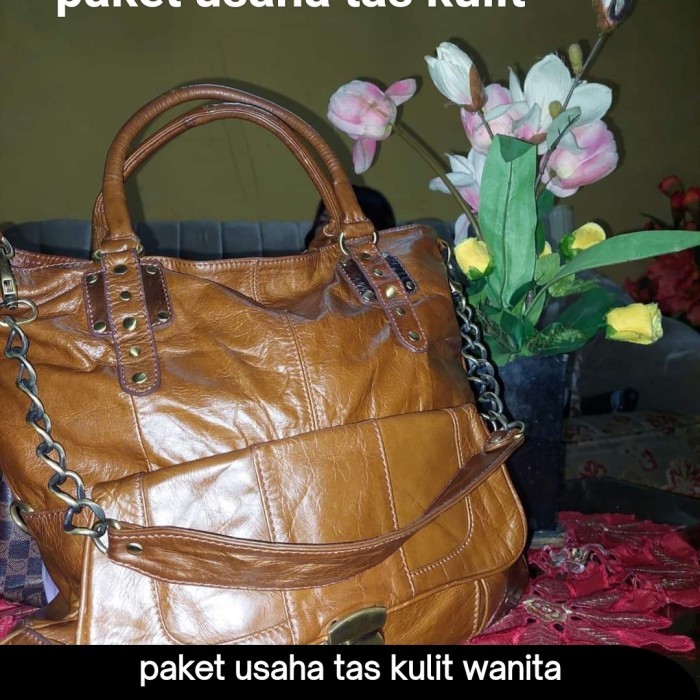 Baru  Paket Usaha Tas Kulit Wanita