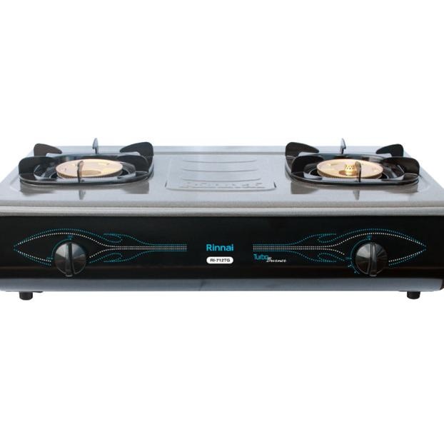 Rinnai Ri-712Tg Kompor Gas 2 Tungku Rinai Ri712Tg Turbo Burner 712 Tg