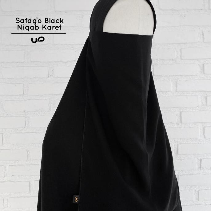 SALIHA Niqab Silver2021 Karet - Cadar Karet Shafa Jilbab HT