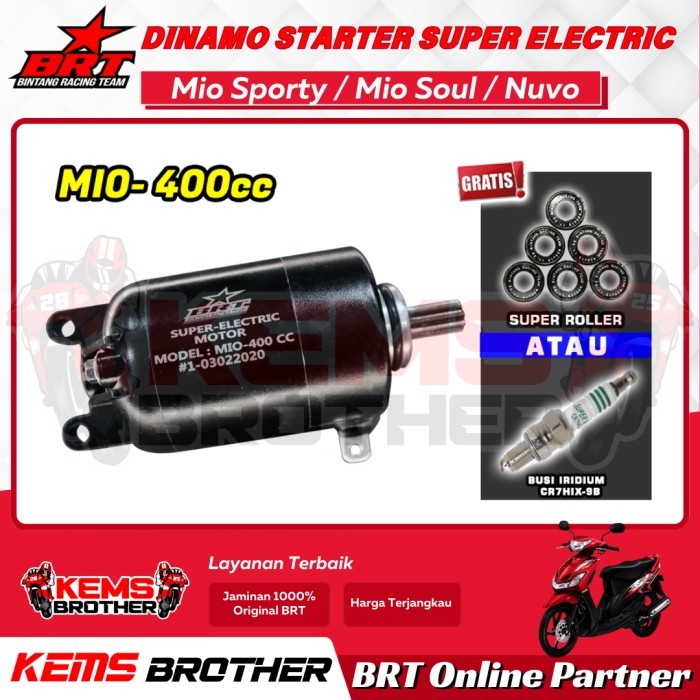 Promo!! Dinamo Starter Brt Yamaha Mio Sporty Smile Nuvo Boreup 200Cc-400Cc Termurah